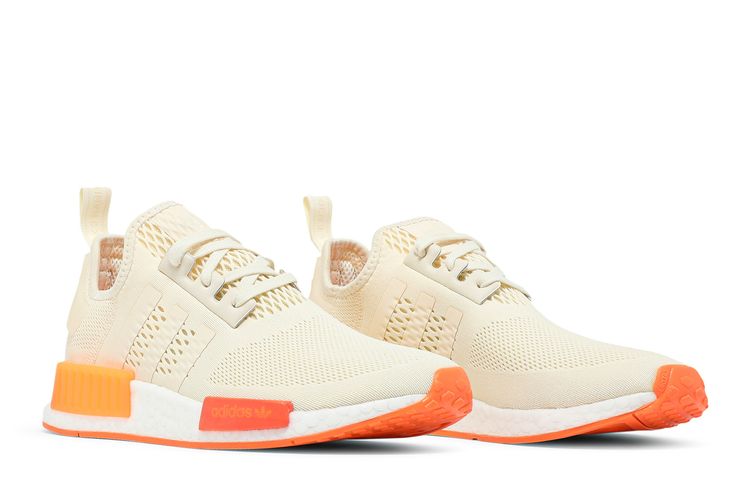 adidas gazelle silver green womens Adidas x Pharrell Williams Men's Hu NMD N.E.R.D Chalk White / Glow Orange /  Clear Mint Low Top Sneakers