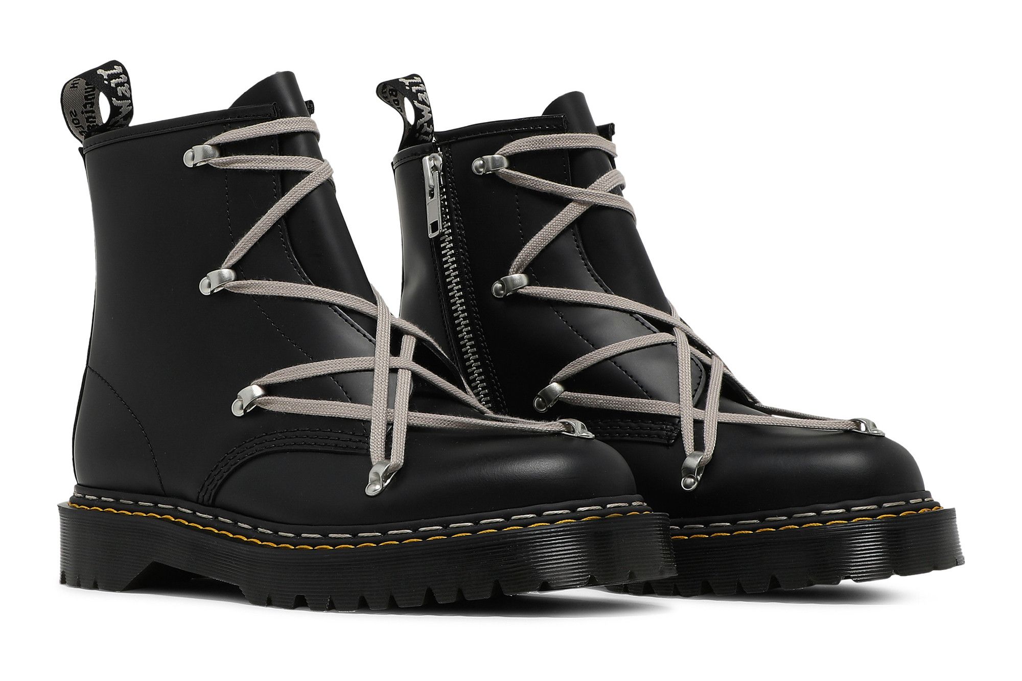 Size 4.0 Rick Owens x 1460 Bex Leather Boot 'Black'
