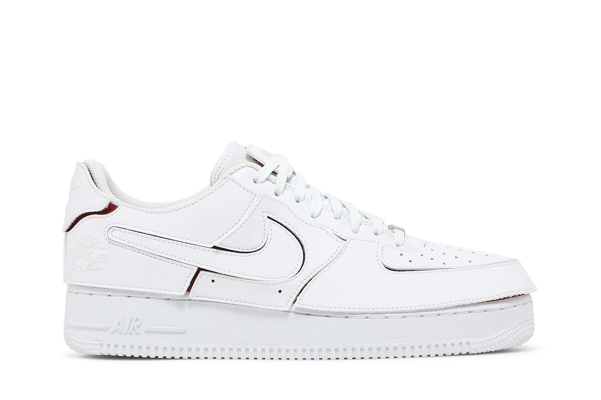 White air force 1 red on sale