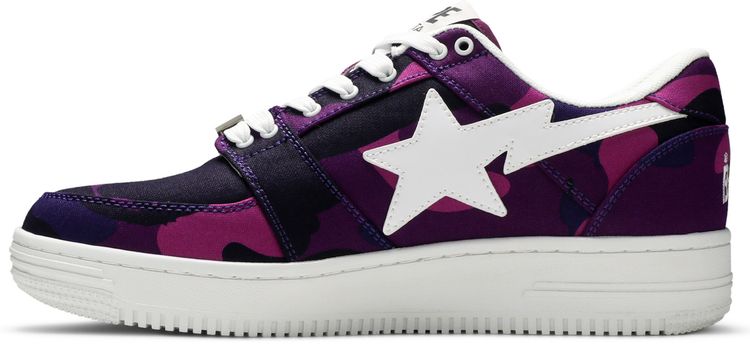 Bapesta Canvas Low Purple Camo