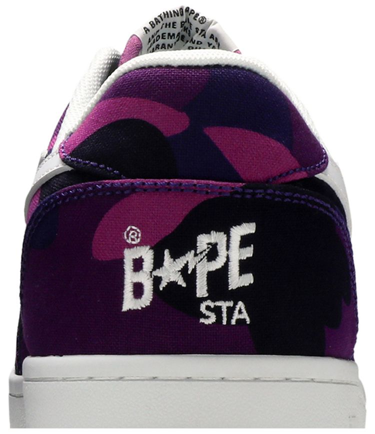 Bapesta Canvas Low Purple Camo