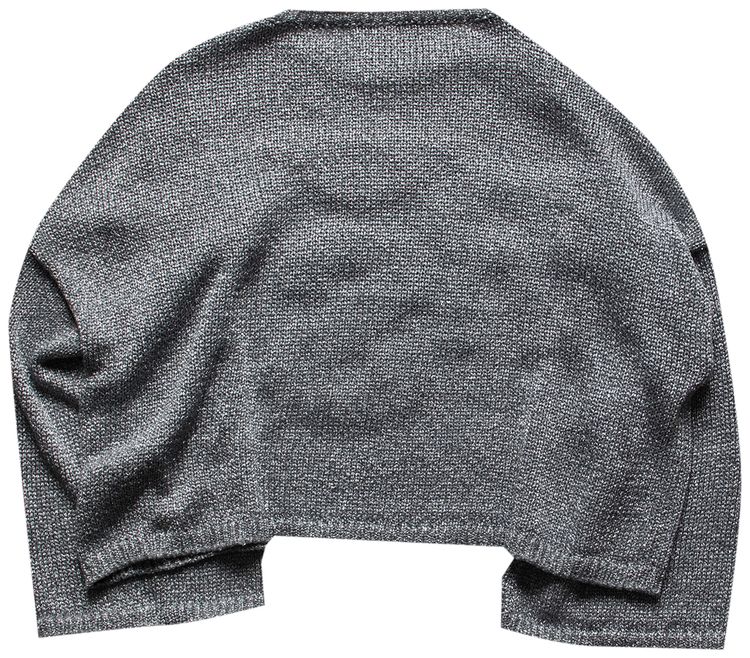 Raf Simons Short Oversized Rs Sweater Silver