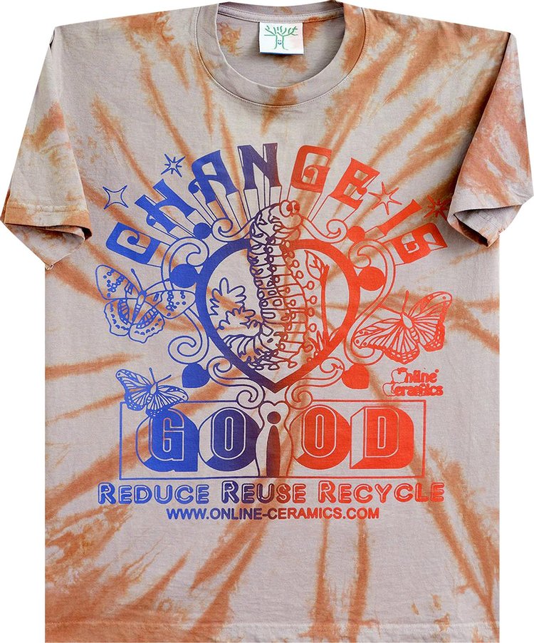 Online Ceramics Change Is Good Tee Tie Dye