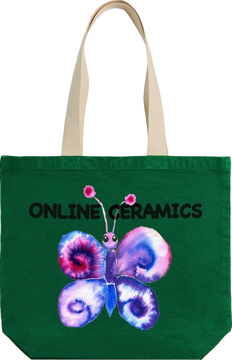 Online Ceramics Turtle Tote Green