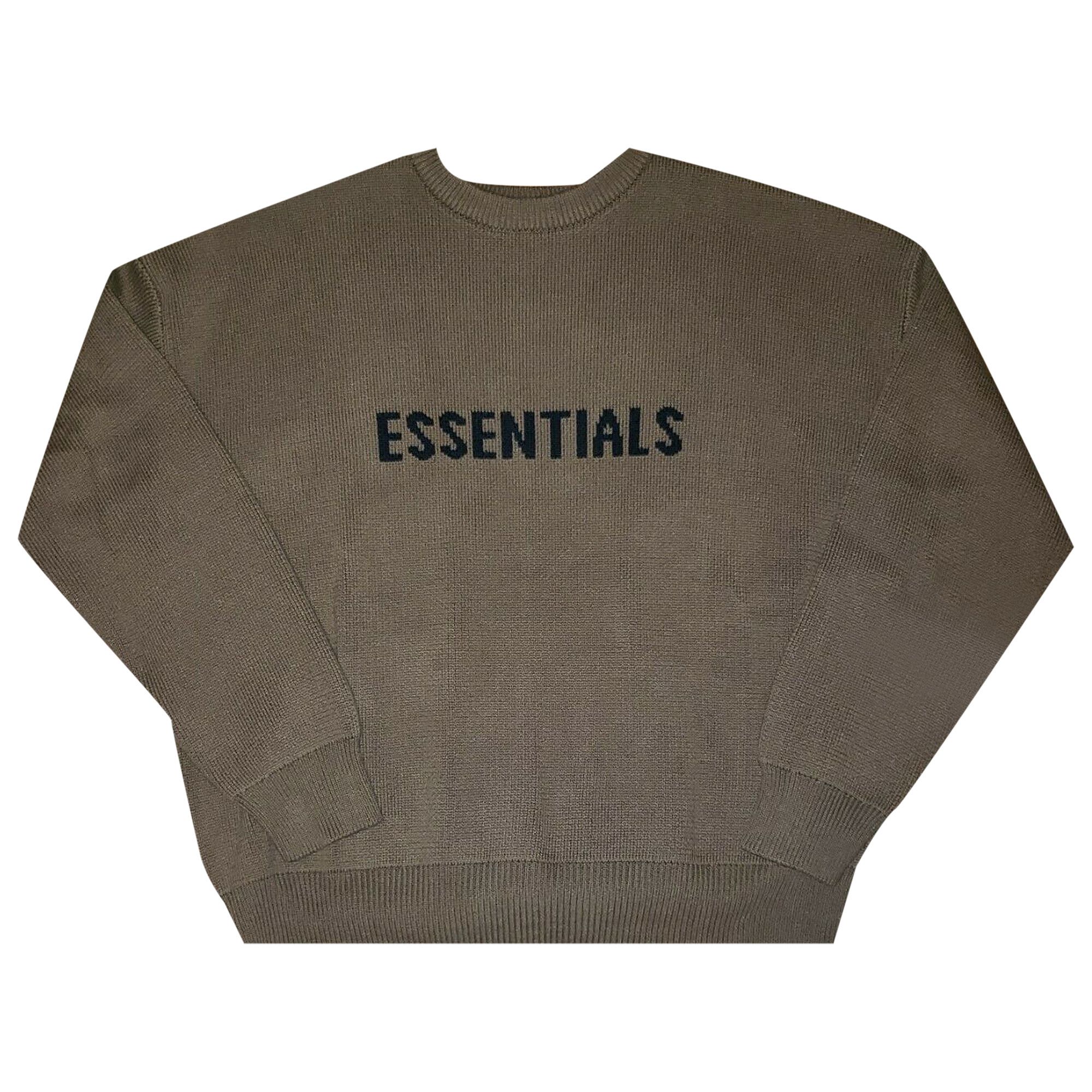 Buy Fear of God Essentials x SSENSE Knit Sweater Rain Drum 0192 50852 0006 020 GOAT