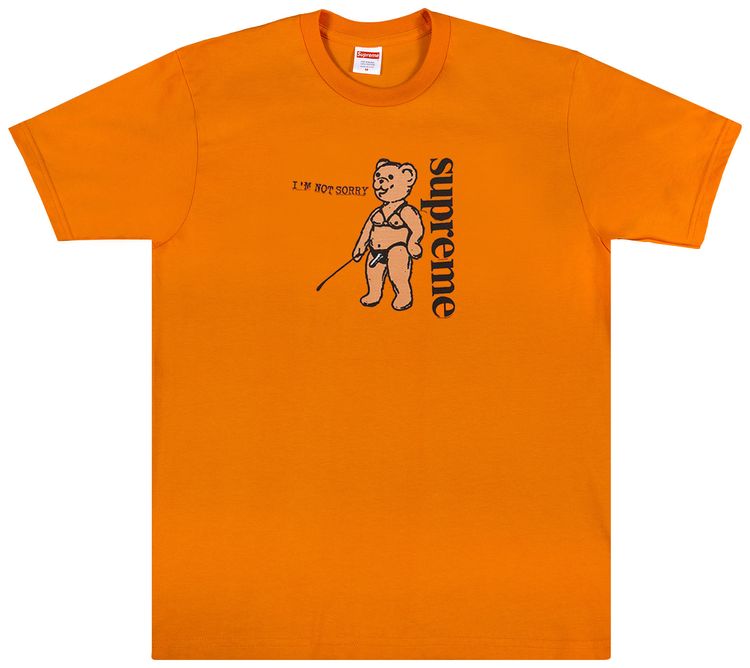 Supreme Not Sorry Tee Orange