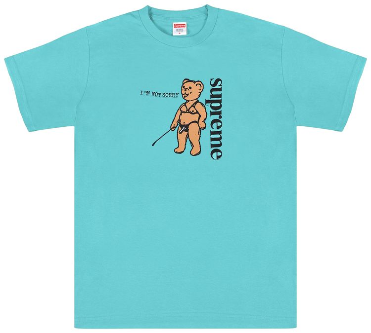 Supreme Not Sorry Tee Light Teal
