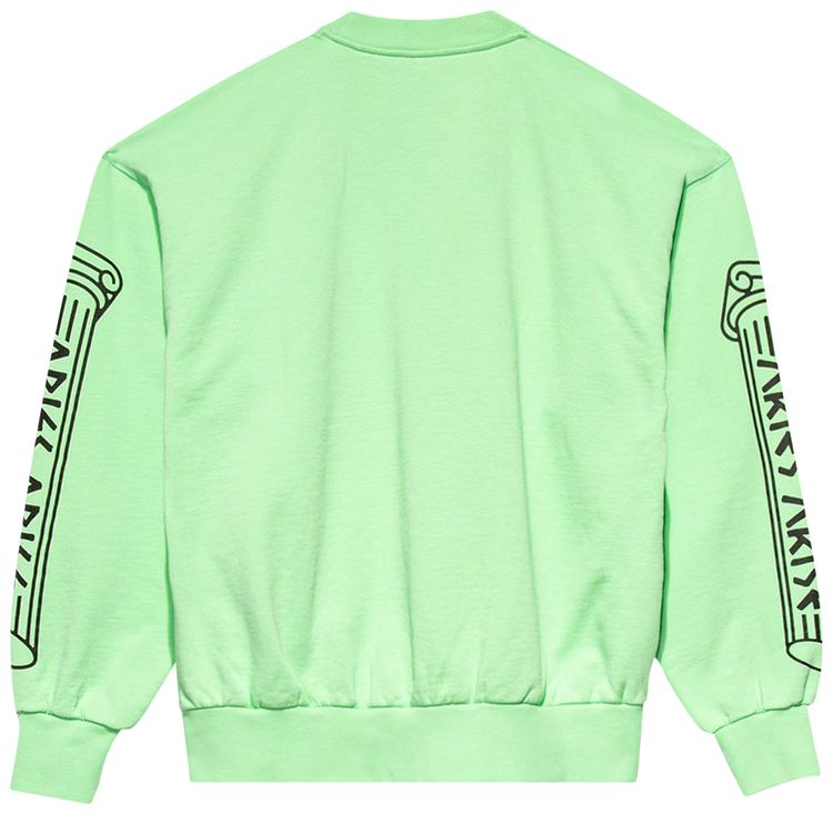 Aries Greek Column Sweatshirt Aqua