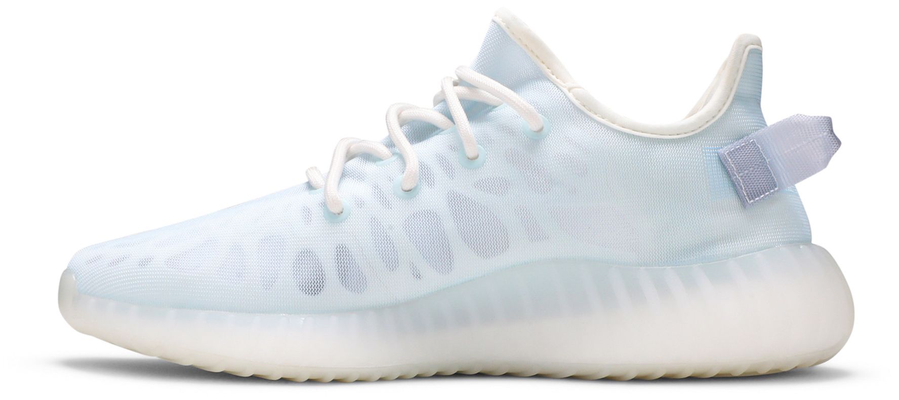 mono ice yeezy 350 on feet