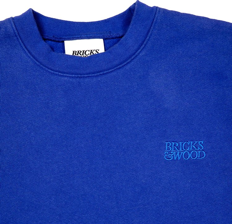 Bricks  Wood Logo Crewneck Blue