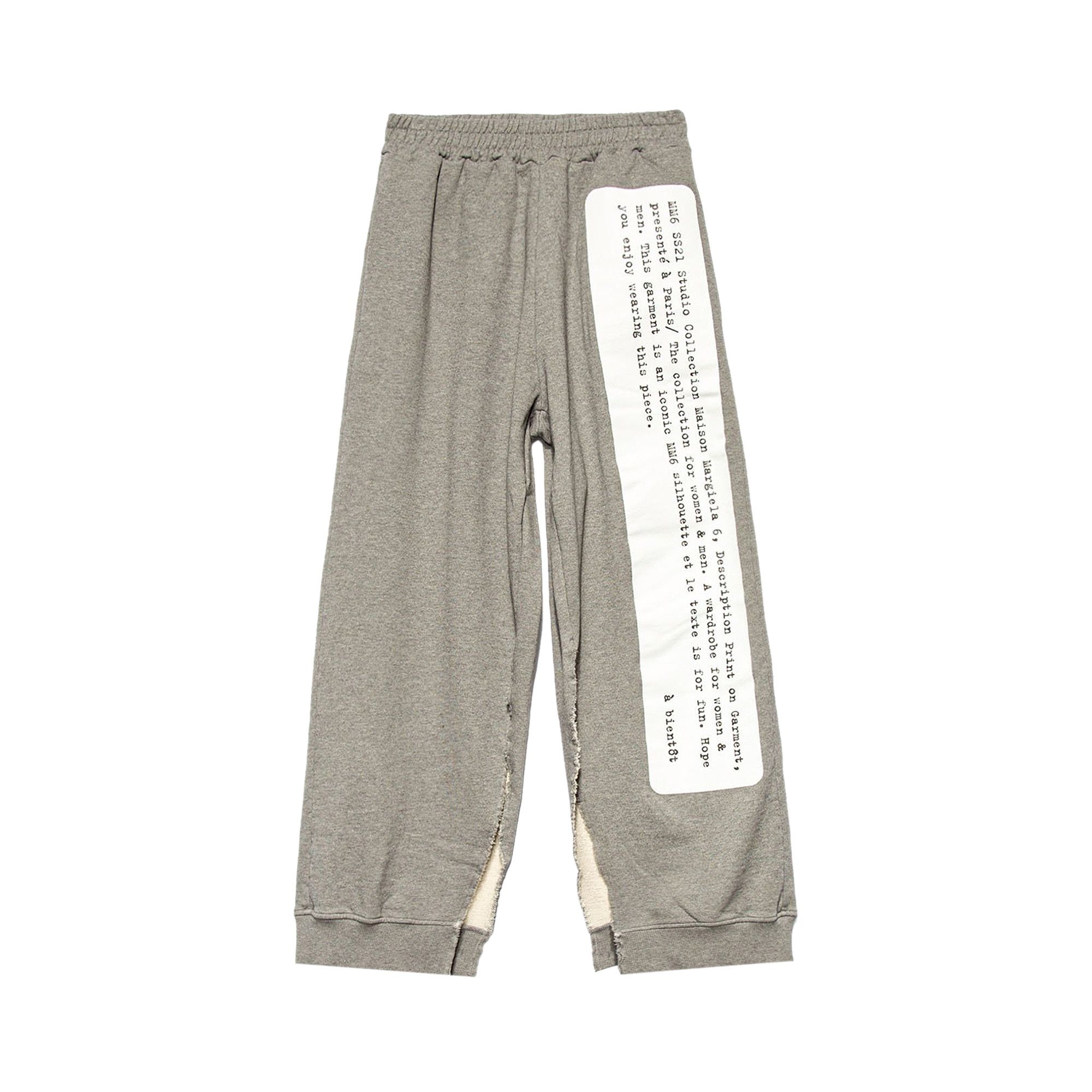 Buy MM6 Maison Margiela Painted Cut Out Raw Edge Track Pants