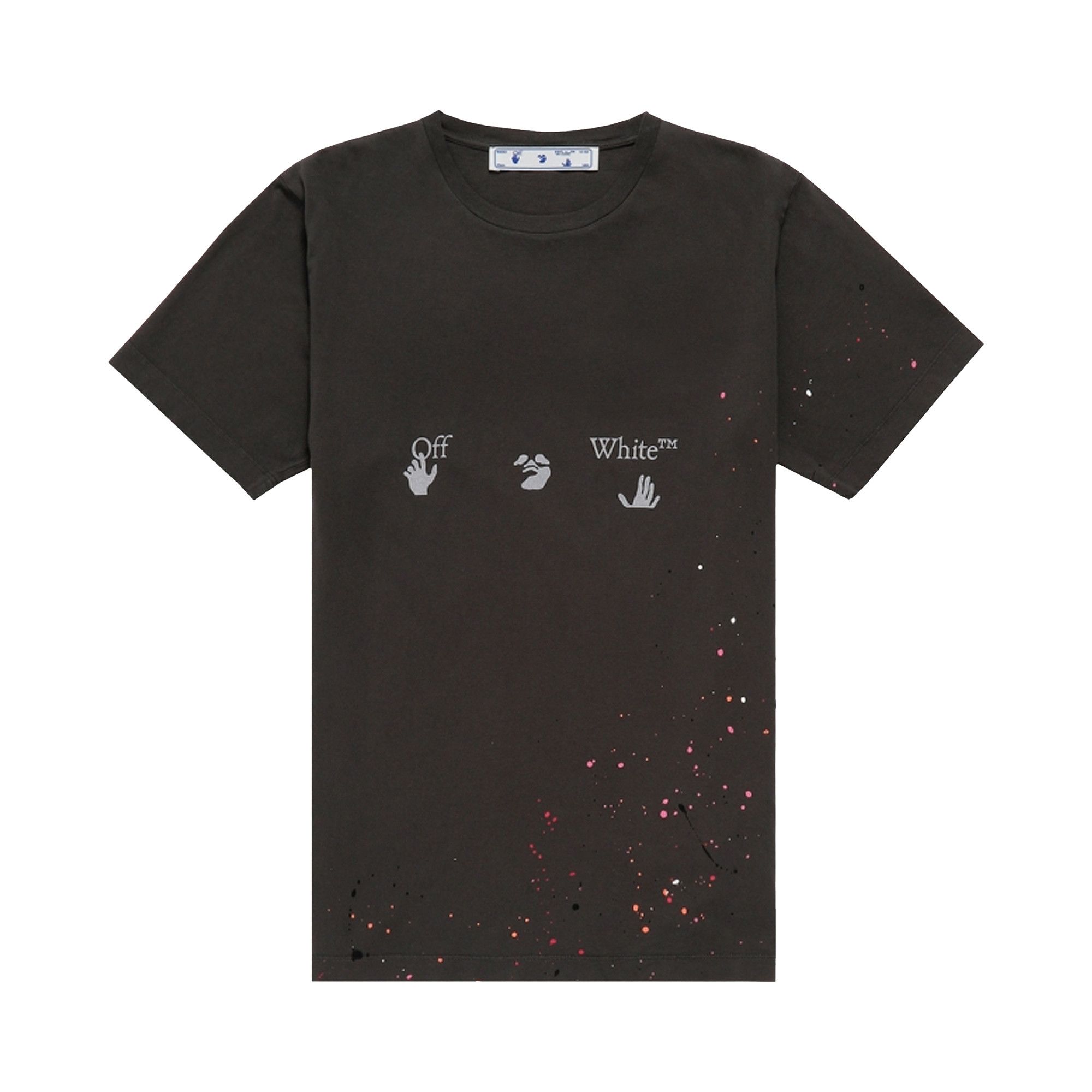 Off white splatter tee shop