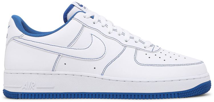 Nike Air Force 1 07 Contrast Stitch   White Game Royal