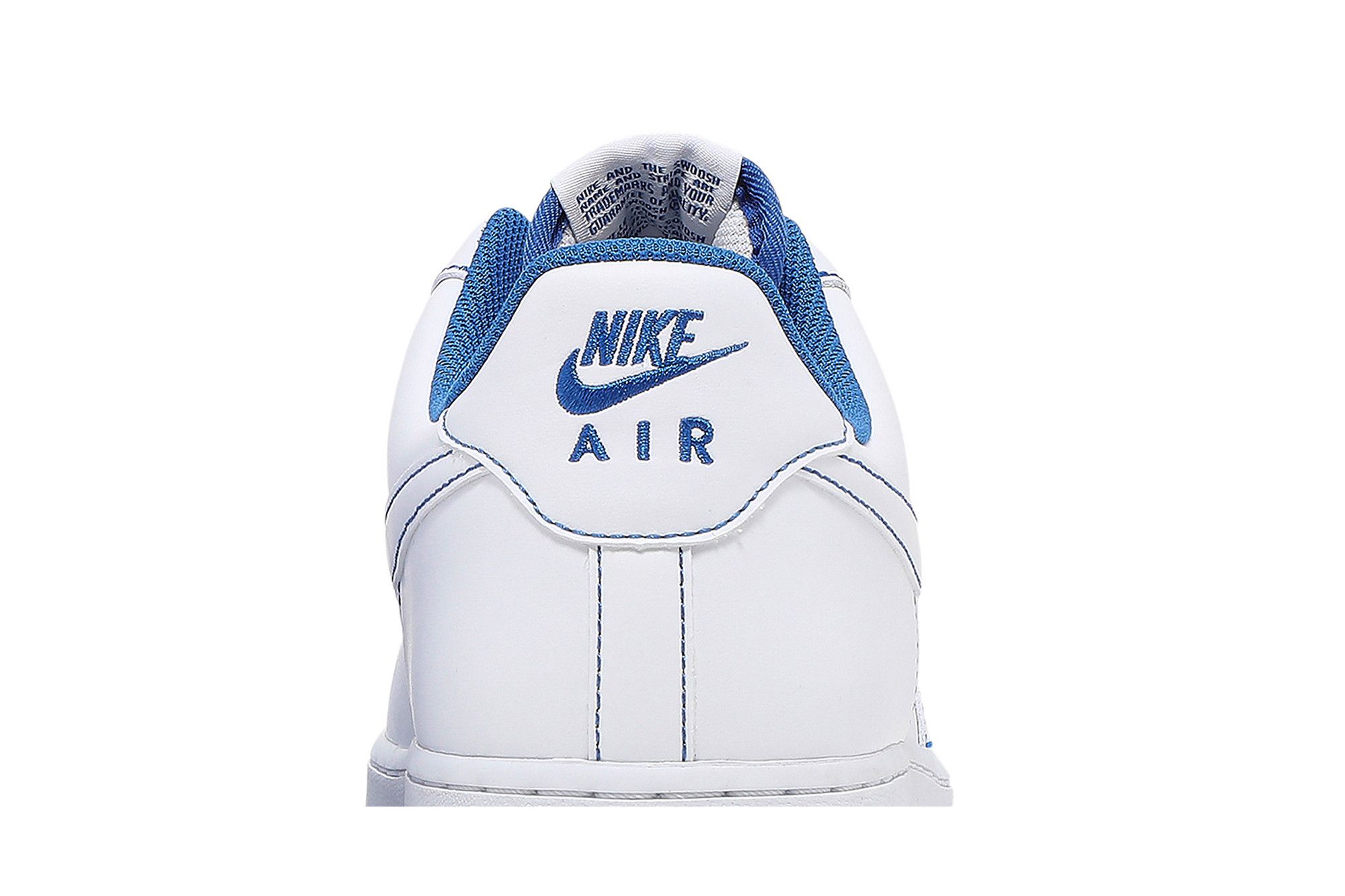 Buy Nike Air Force 1 '07 'Contrast Stitch - White Game Royal
