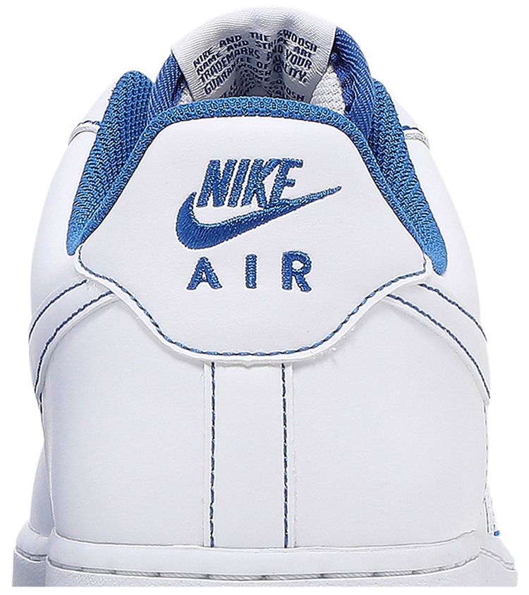 Nike Air Force 1 07 Contrast Stitch   White Game Royal