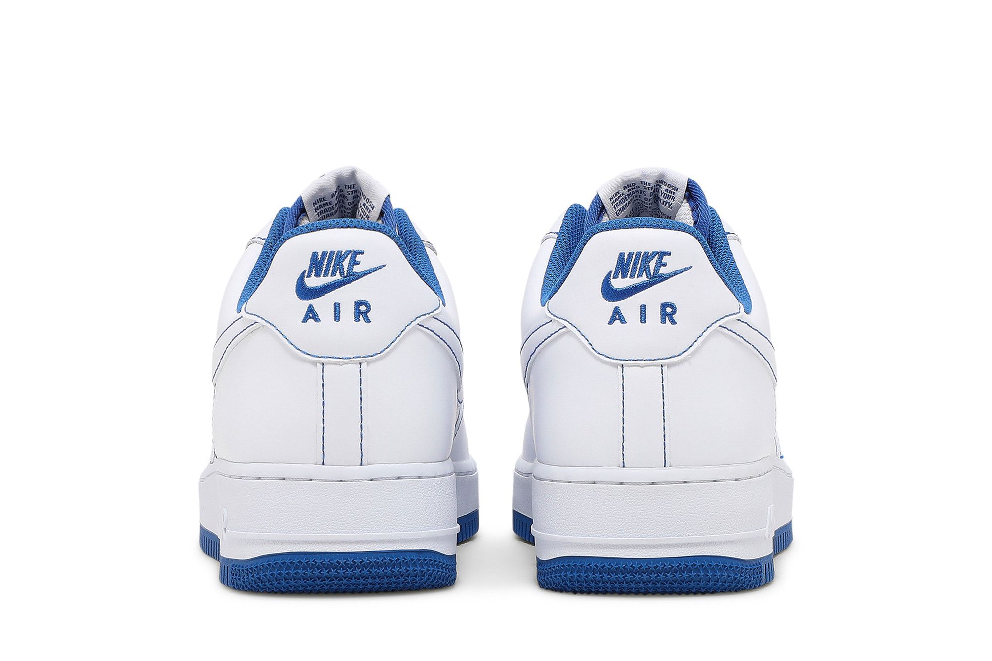 Buy Nike Air Force 1 '07 'Contrast Stitch - White Game Royal