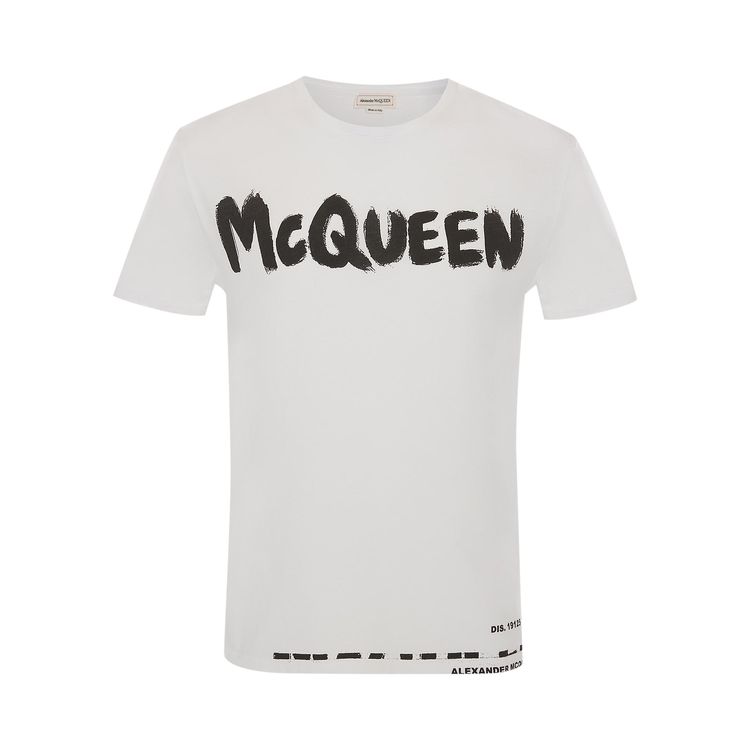 Alexander McQueen Graffiti T Shirt White