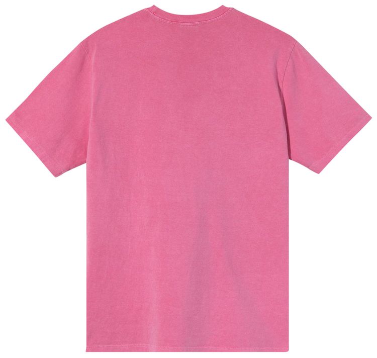 Stussy Rolling TV Pigment Dyed Tee Pink