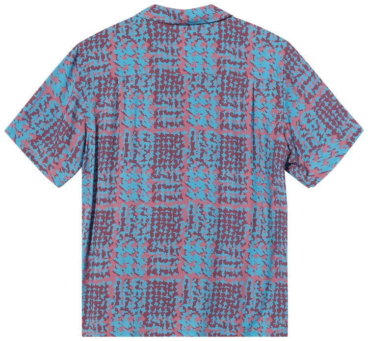 Stussy Hand Drawn Houndstooth Shirt Berry