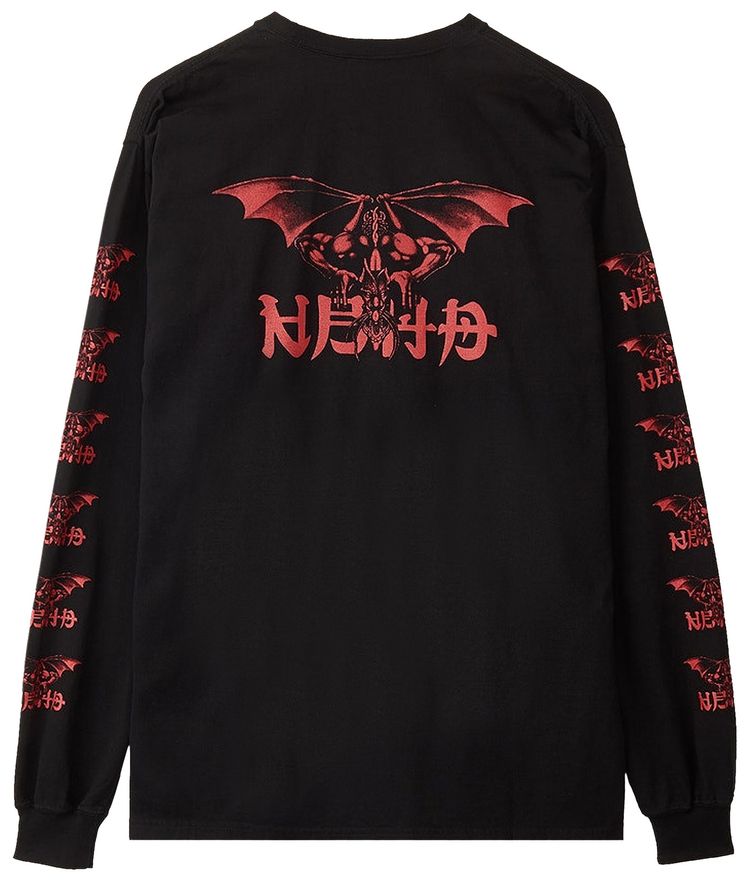 Neighborhood No Mercy 2 Long Sleeve Tee BlackRed