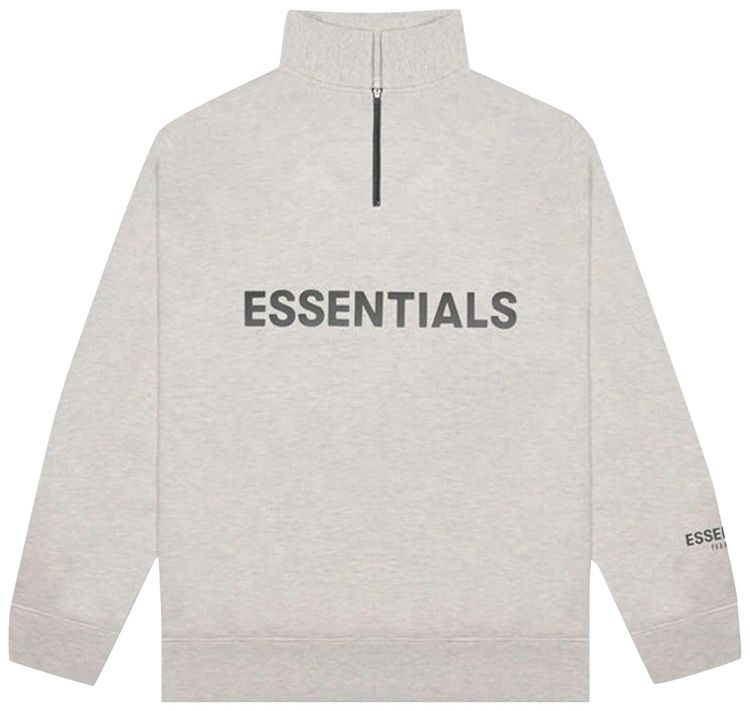 Fear of God Essentials Half Zip Pullover Oatmeal