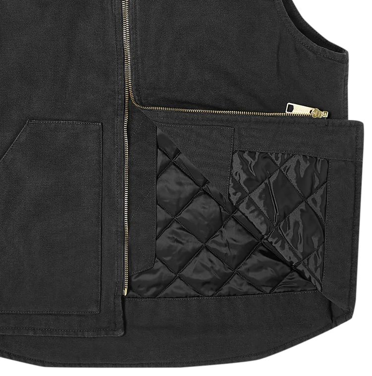 Carhartt WIP Classic Vest Black Rinsed