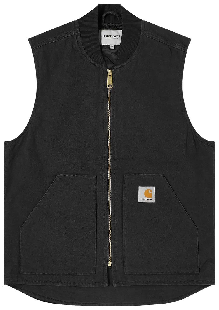 Carhartt WIP Classic Vest Black Rinsed