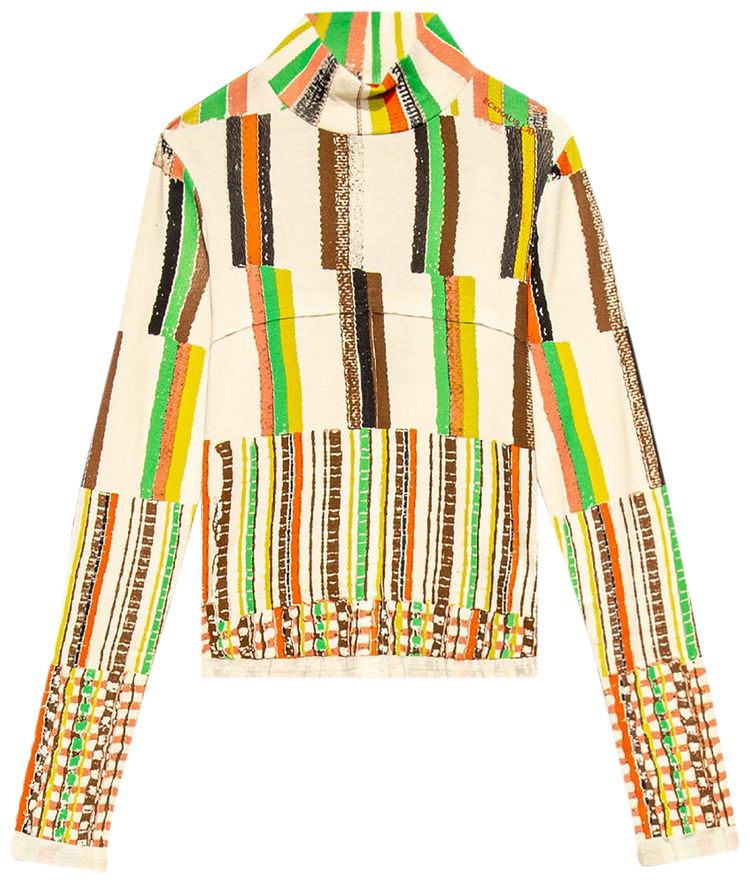 Eckhaus Latta Lapped Baby Turtleneck Super Striper