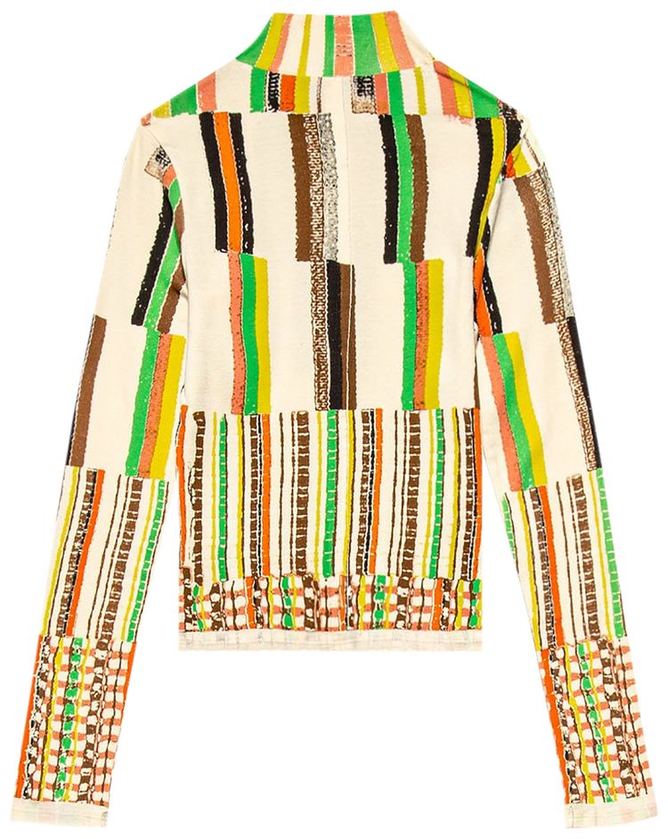 Eckhaus Latta Lapped Baby Turtleneck Super Striper