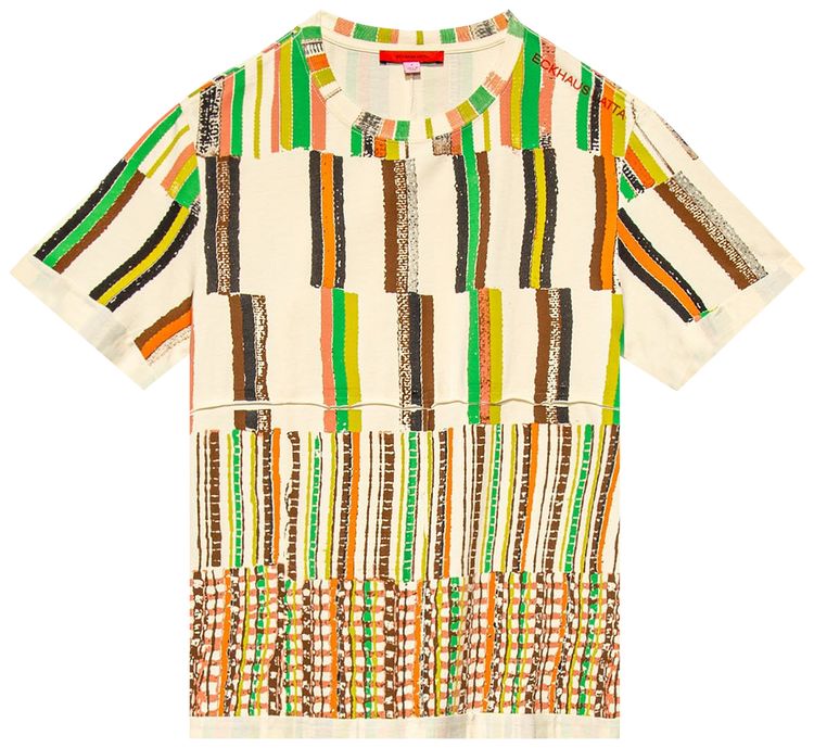 Eckhaus Latta Lapped Tee Super Striper