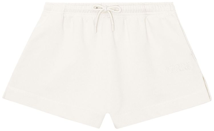 GANNI Software Isoli Drawstring Shorts White