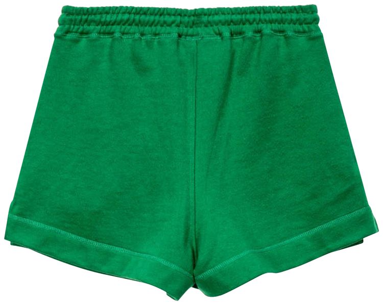 GANNI Software Isoli Drawstring Shorts Kelly Green