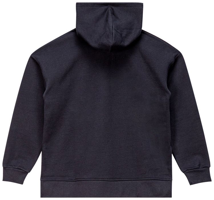 GANNI Logo Embroidered Hoodie Sky Captain