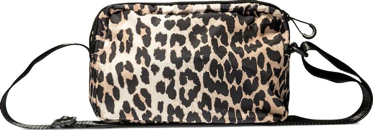 GANNI Tech Crossbody Bag Leopard