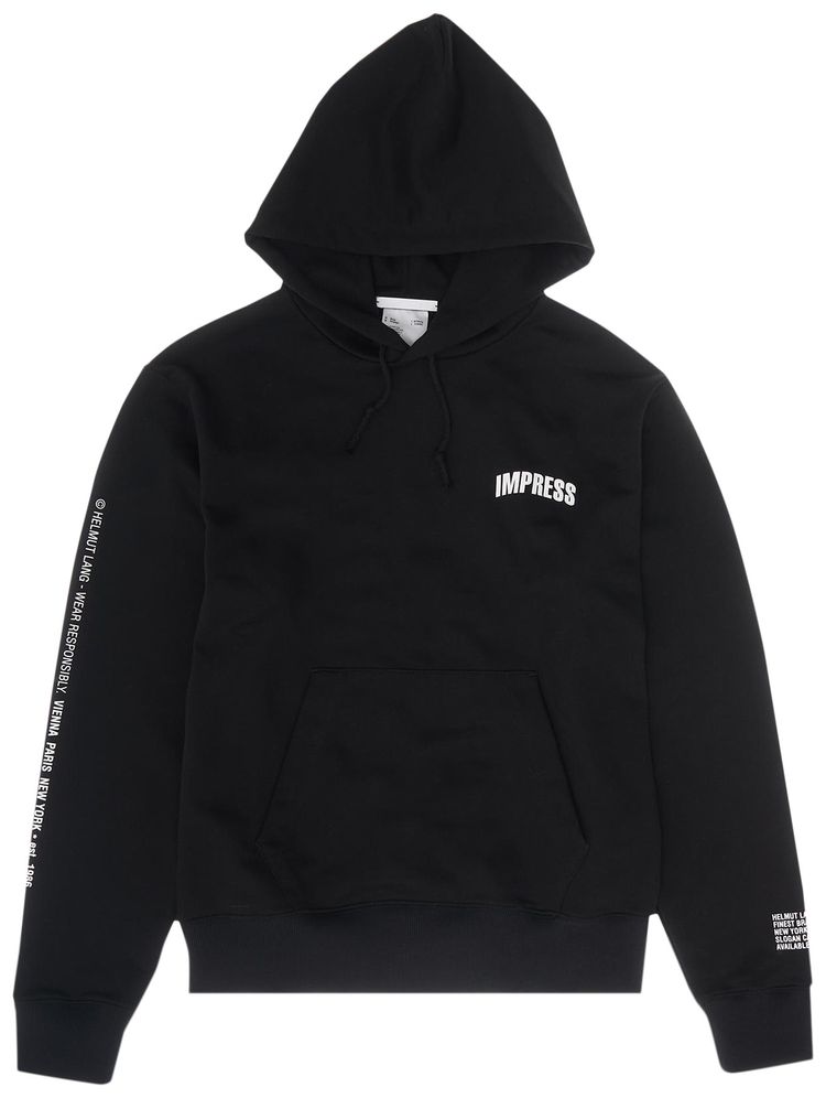 Helmut Lang Impress Hoodie Basalt Black