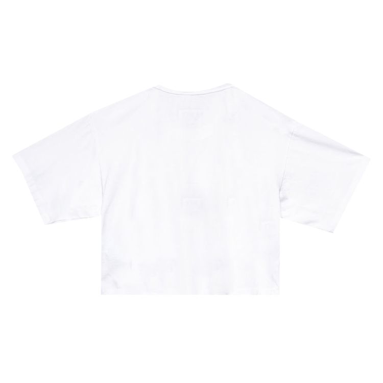 MM6 Maison Margiela Cropped Logo T Shirt White