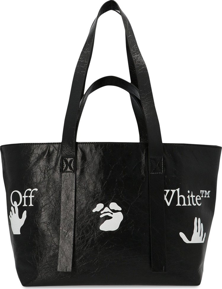 Off White Commerical Tote 45 BlackWhite