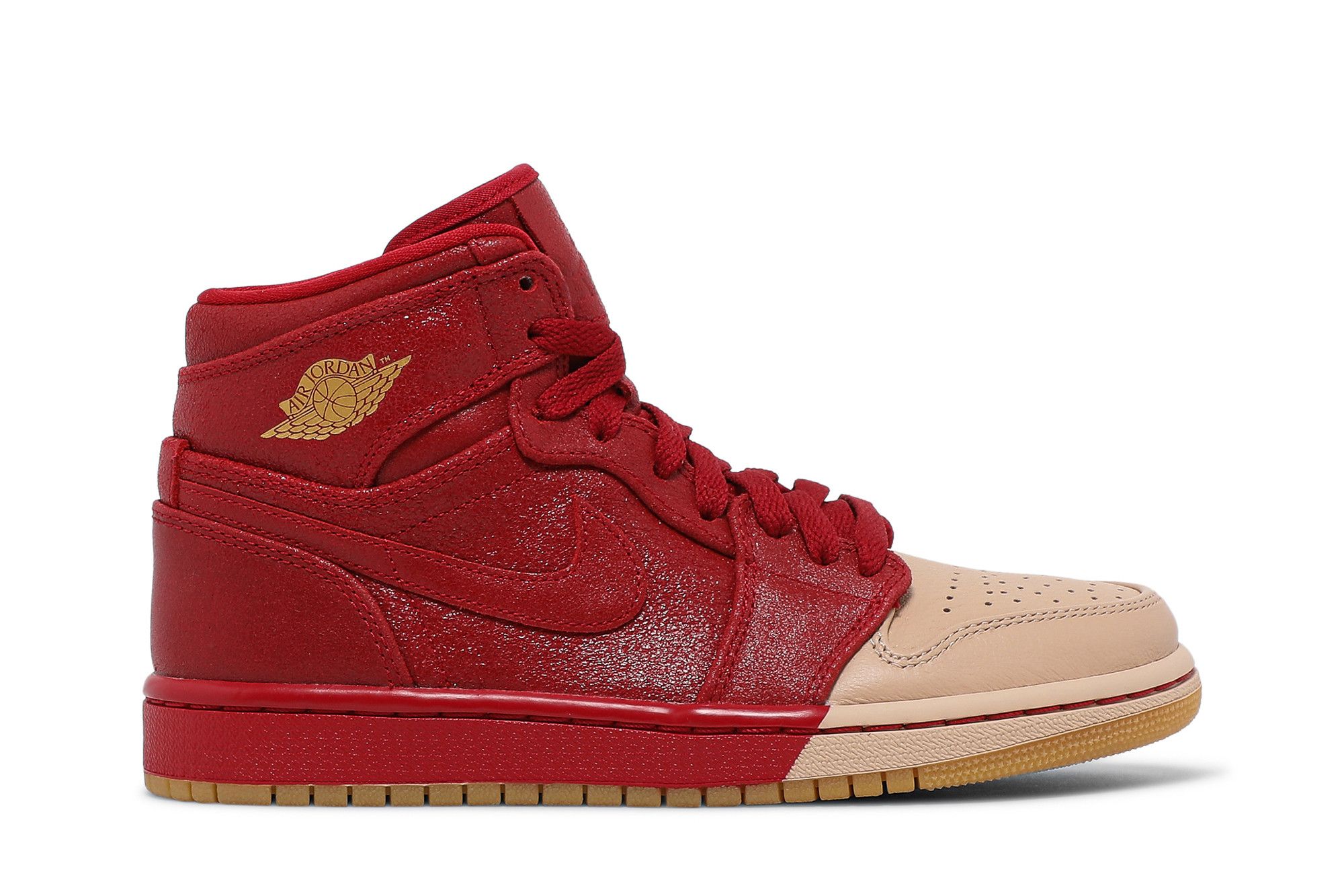 Buy Wmns Air Jordan 1 Retro High Premium Dipped Toe Red AH7389 607 GOAT