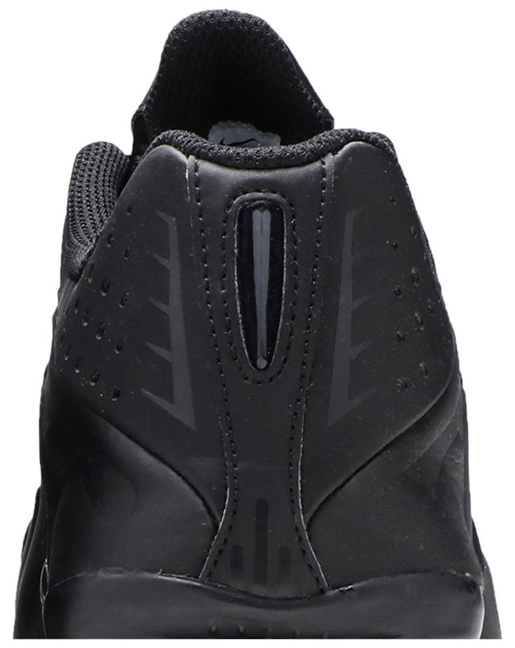 Nike Shox R4 GS Triple Black Embroidered Swoosh