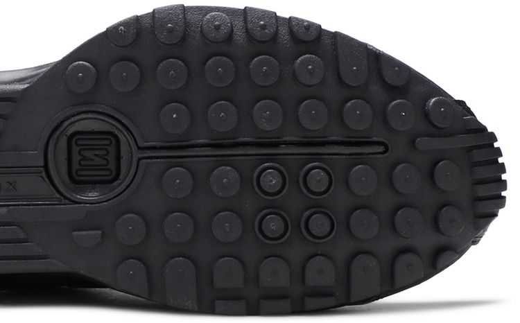 Nike Shox R4 GS Triple Black Embroidered Swoosh