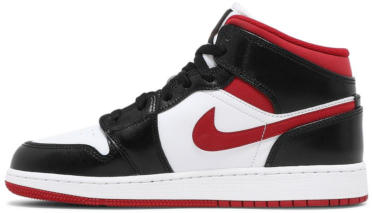 Air Jordan 1 Mid GS Black Gym Red