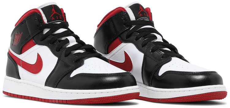 Air Jordan 1 Mid GS Black Gym Red
