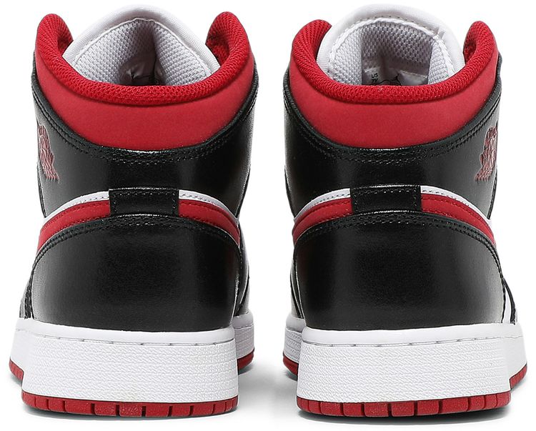 Air Jordan 1 Mid GS Black Gym Red