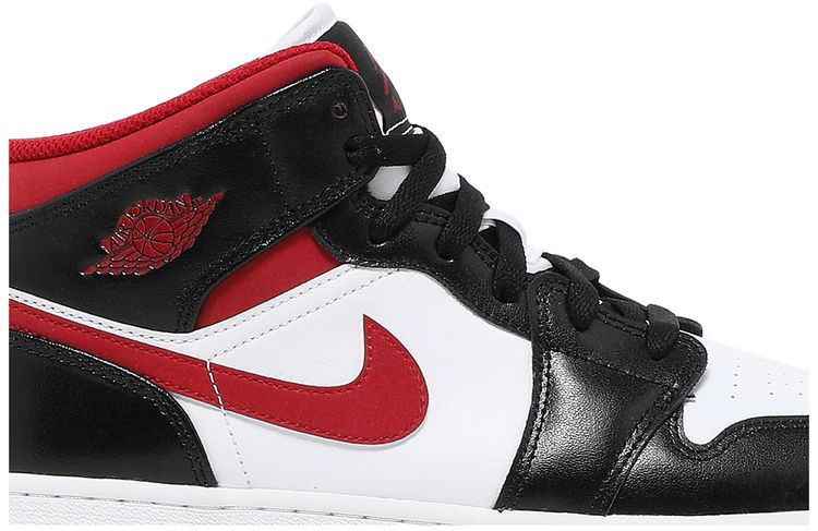 Air Jordan 1 Mid GS Black Gym Red