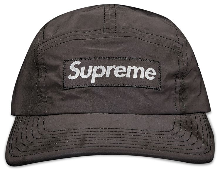 Supreme Reflective Dyed Camp Cap Black