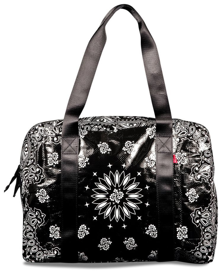 Supreme Bandana Tarp Small Duffle Bag Black