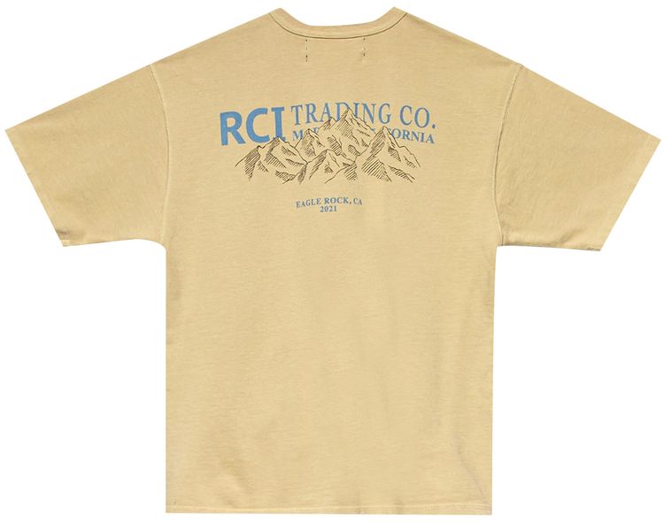 Reese Cooper Mountain Logo Tee Khaki