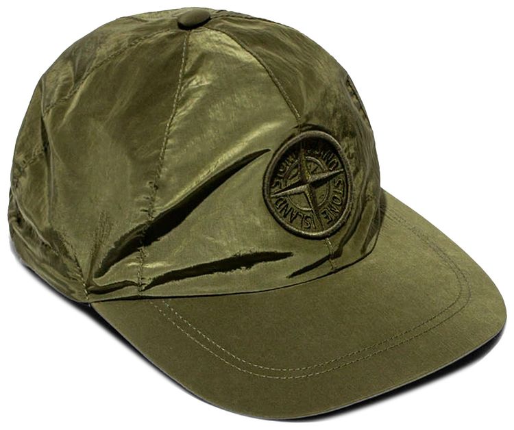 Stone Island 6 Panel Cap Olive
