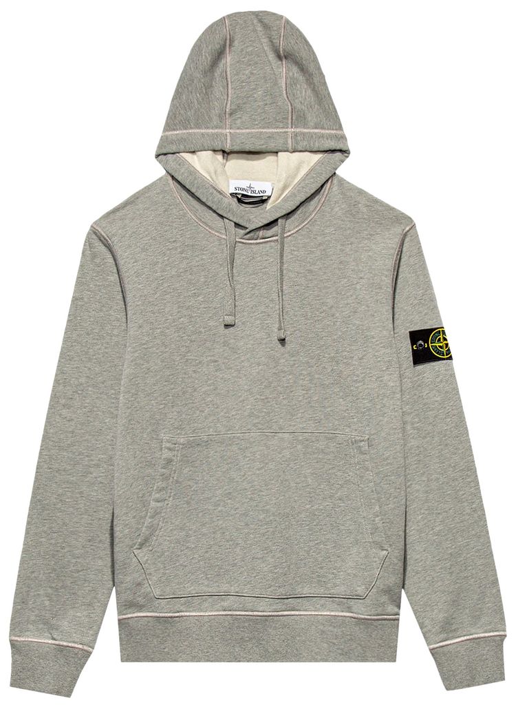 Stone Island Hooded Sweatshirt Melange Grey
