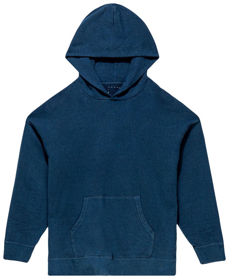 Visvim Natural Dye Jumbo Pullover Hoodie Dark Indigo